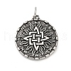 316 Surgical Stainless Steel Pendants STAS-D304-27AS-1