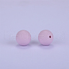 Round Silicone Focal Beads SI-JX0046A-136-2
