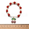 Brass Stretch Bracelets BJEW-C098-03-5