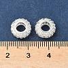Brass Micro Pave Cubic Zirconia Beads KK-A254-03B-S-2
