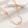Fashionable Vintage Teardrop Imitation Pearl & Glass Sead Beaded Women's Long Necklaces VH4179-6-1