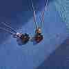 Natural Black Onyx Clover Pendant Necklace JN1077B-4