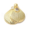 Brass Micro Pave Cubic Zirconia Pendants KK-S391-12G-1