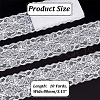 Polyester Elastic Flower Lace Trim Fabric DIY-WH0632-94B-2