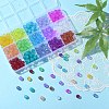 330Pcs 15 Colors Baking Painted Glass Beads Strands DGLA-YW0001-08-5