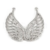 Brass Micro Pave Cubic Zirconia Pendants KK-M322-24P-1