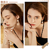 Beebeecraft 10Pcs Star Shape Brass Cubic Zirconia Stud Earring Findings KK-BBC0012-69-5