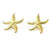 304 Stainless Steel Irregular Exaggerated Starfish Stud Earrings EJEW-U001-03G-01-2