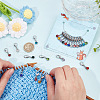 24Pcs 12 Colors Alloy Rhinestone Birthstone Pendant Stitch Markers HJEW-NB00005-3