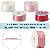 SUNNYCLUE 4 Rolls 4 Colors Special Coated Polyester Beading Threads for Seed Beads OCOR-SC0001-08B-2
