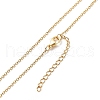 Japanese Seed Braided Rhombus with Evil Eye Pendant Necklace with 304 Stainless Steel Chains for Women NJEW-MZ00001-6