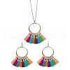 Bohemian Style Alloy & Polyester Tassel Jewelry Sets FS-WG07AC6-01-2