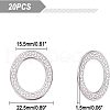 Unicraftale 304 Stainless Steel Linking Rings STAS-UN0022-24-2