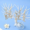 Golden Alloy Rhinestone Keychain KEYC-YW00105-01-5