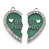 Alloy Enamel Split Pendant ENAM-S130-25I-2