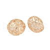 Brass with Clear Cubic Zirconia Pendants KK-G532-24G-2