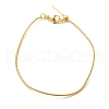 Rack Plating Brass Snake Chain Adjustable Slider Bracelets Making for Women BJEW-G735-11G-1