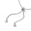 304 Stainless Steel Rolo Chain Slider Bracelet Making X-AJEW-JB01117-02-4