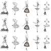 SUNNYCLUE 60Pcs 5 Styles Alloy Dancer Charm Pendant FIND-SC0011-63-1