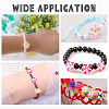 ARRICRAFT 80Pcs 8 Styles Handmade Polymer Clay 3D Flower Plumeria Beads CLAY-AR0001-32-7
