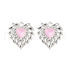 Rack Plating Alloy Rhinestones Pendants PALLOY-D028-03A-S-RS-1