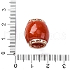 Brass Natural Myanmar Jade Beads KK-Q050-05-4