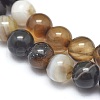 Natural Striped Agate/Banded Agate Beads Strands G-I254-03B-4