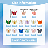 SUPERFINDINGS 60Pcs 15 Colors Acrylic Charms MACR-FH0001-18-2