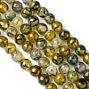 Natural Dragon Veins Agate Beads Strands G-G445-8mm-03-4