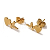 PVD Vacuum Plating 304 Stainless Steel Stud Earrings EJEW-Z040-41G-1