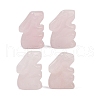 Natural Rose Quartz Rabbit Display Decorations G-R007-02J-1