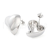 Brass Stud Earrings for Women EJEW-D088-04P-2