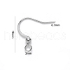 304 Stainless Steel French Earring Hooks STAS-S111-004-3