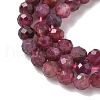 Natural Red Tourmaline Beads Strands G-RM250101-B36-3