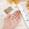 Globleland 48Pcs 4 Styles Hammered 201 Stainless Steel Linking Rings STAS-GL0001-04-7