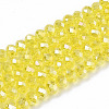 Electroplate Glass Beads Strands EGLA-A034-T2mm-B21-1