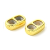 Rack Plating Brass with Plastic Slide Charms KK-G501-11G-2
