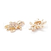 Rack Plating Brass Micro Pave Cubic Zirconia Pendants ZIRC-C026-07LG-2