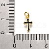 Brass Enamel Charms KK-C106-04G-4