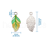 Alloy Enamel Pendants PALLOY-TAC0009-25P-D-6