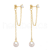 Elegant S925 Sterling Silver Round Tassel Stud Earrings SM9441-1-6