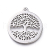 Non-Tarnish 304 Stainless Steel Pendants STAS-L245-010A-P-1