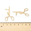 Alloy Scissor Stud Earrings for Unisex EJEW-V006-06KCG-3
