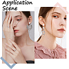 SUNNYCLUE 100Pcs Flat Round Shape 304 Stainless Steel Stud Earring Findings STAS-SC0008-60-5