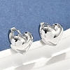Brass Hoop Earrings EJEW-D320-18P-1