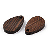 Natural Wenge Wood Pendants WOOD-T023-31-3