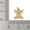 304 Stainless Steel Charms STAS-R001-04G-03-3