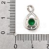 925 Sterling Silver Pave Cubic Zirconia Pendants STER-V001-03P-05-3