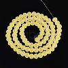 Baking Paint Frosted Glass Beads Strands FGLA-N003-6mm-08-2