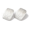 Non-Tarnish Stripe Rectangle 304 Stainless Steel Stud Earrings for Women EJEW-I303-05P-2